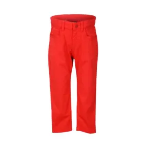 RED BASIC SLIM FIT TROUSERS