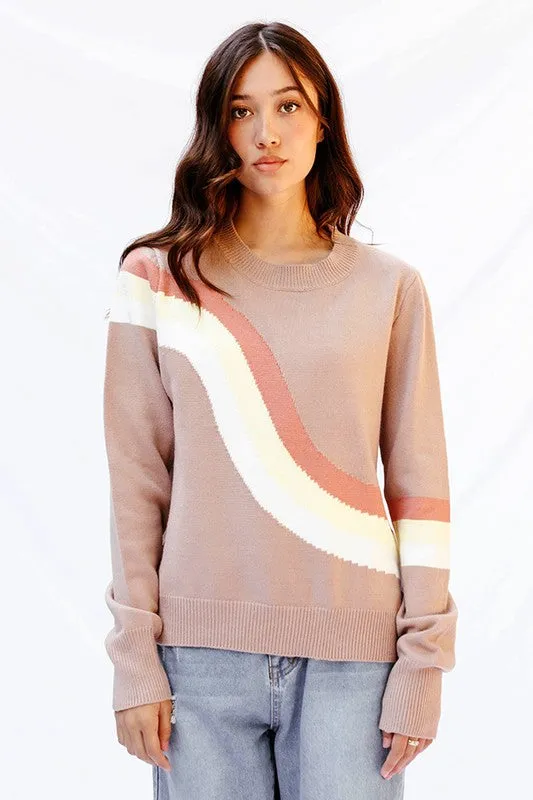 *Retro Stripe Sweater