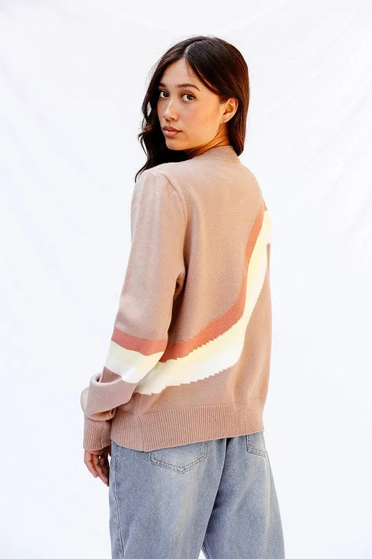 *Retro Stripe Sweater