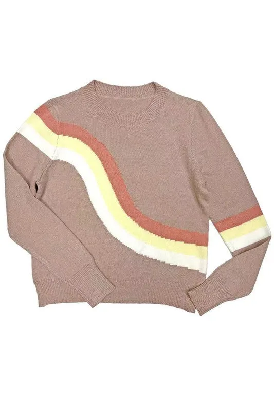 *Retro Stripe Sweater