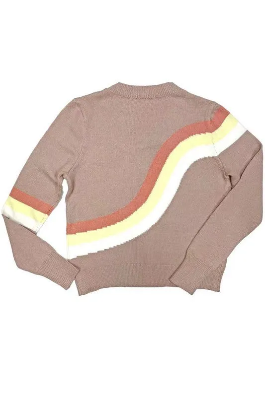 *Retro Stripe Sweater