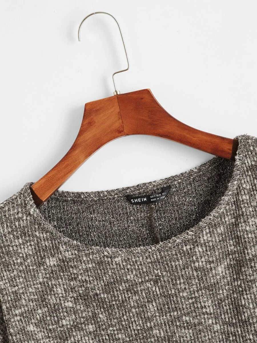 Rib Knit Crop Sweater