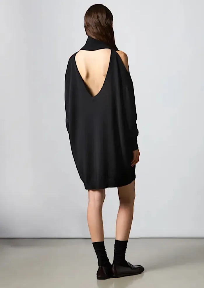 ROBERTO COLLINA Cut-Out Turtleneck Dress