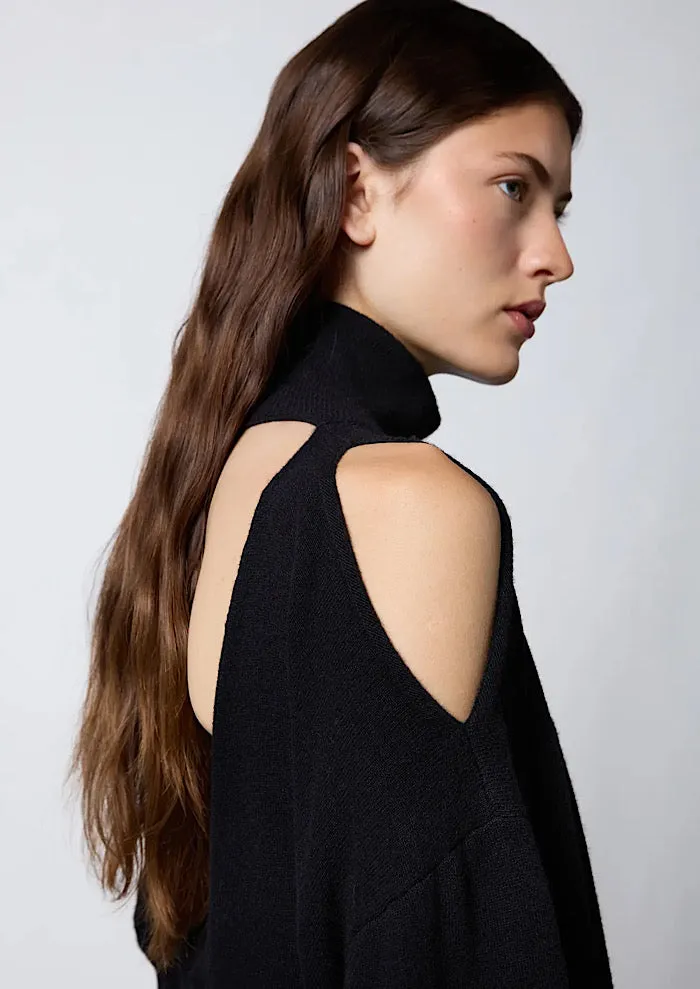 ROBERTO COLLINA Cut-Out Turtleneck Dress