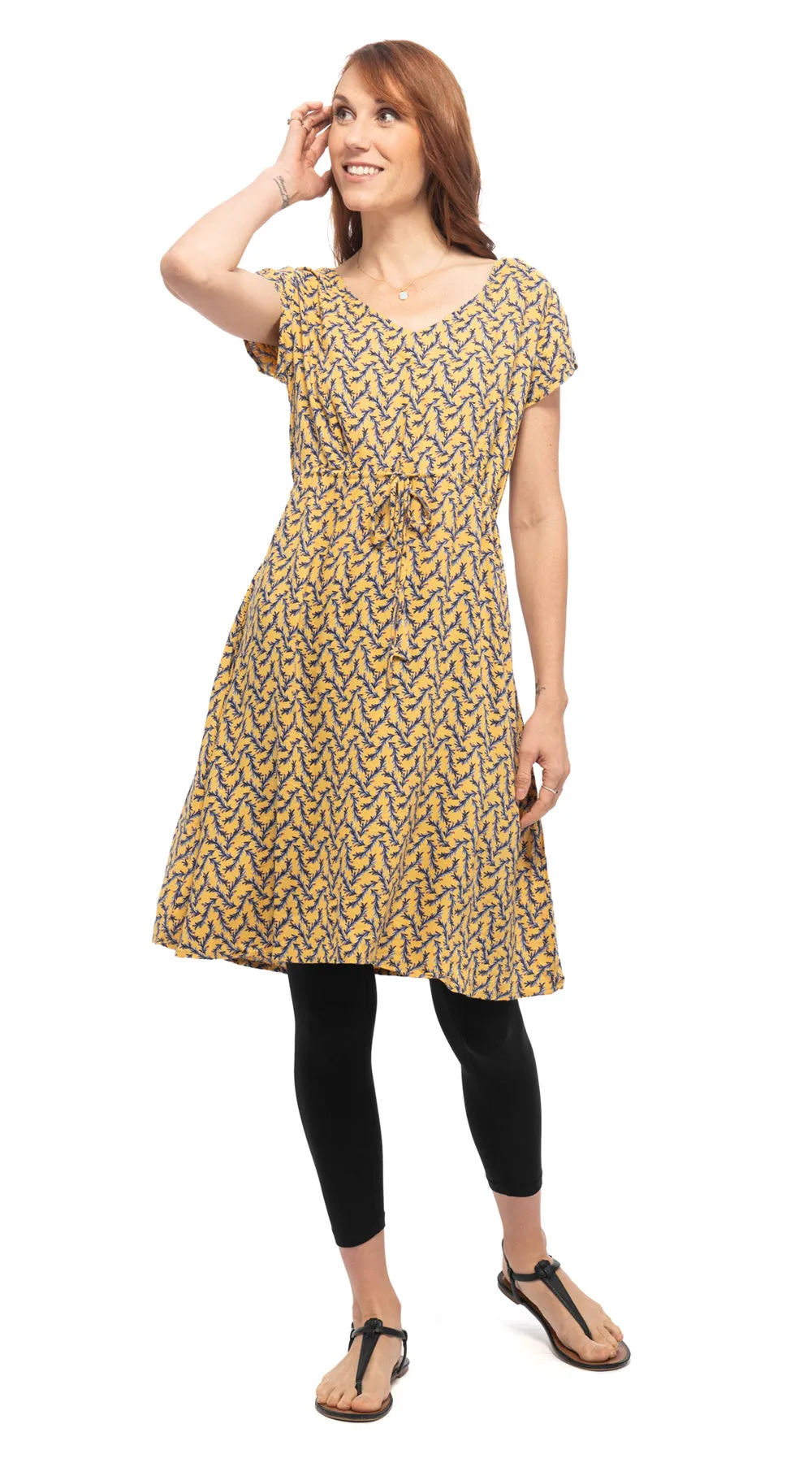 Robyn Dress - yellow - rayon