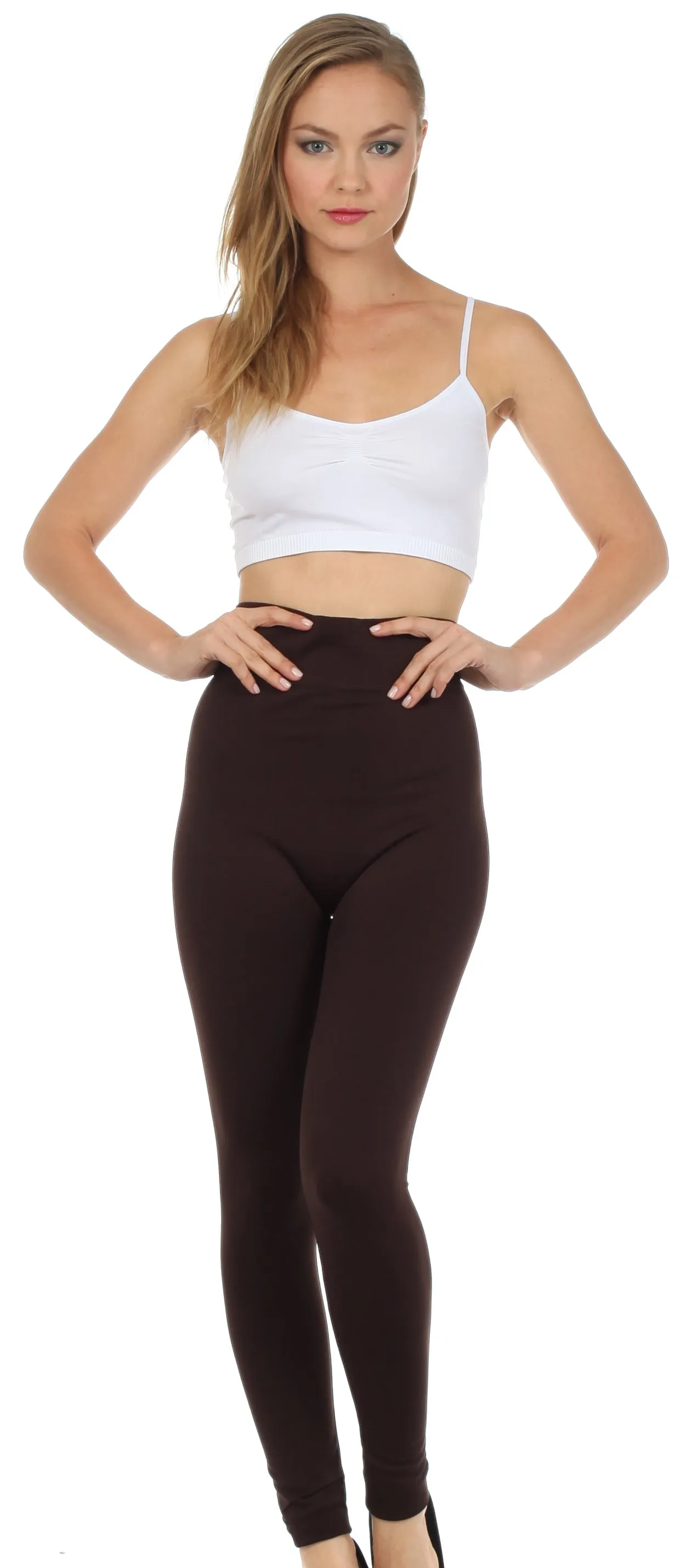 Sakkas Warm Soft Fleece Lined High Waist Leggings