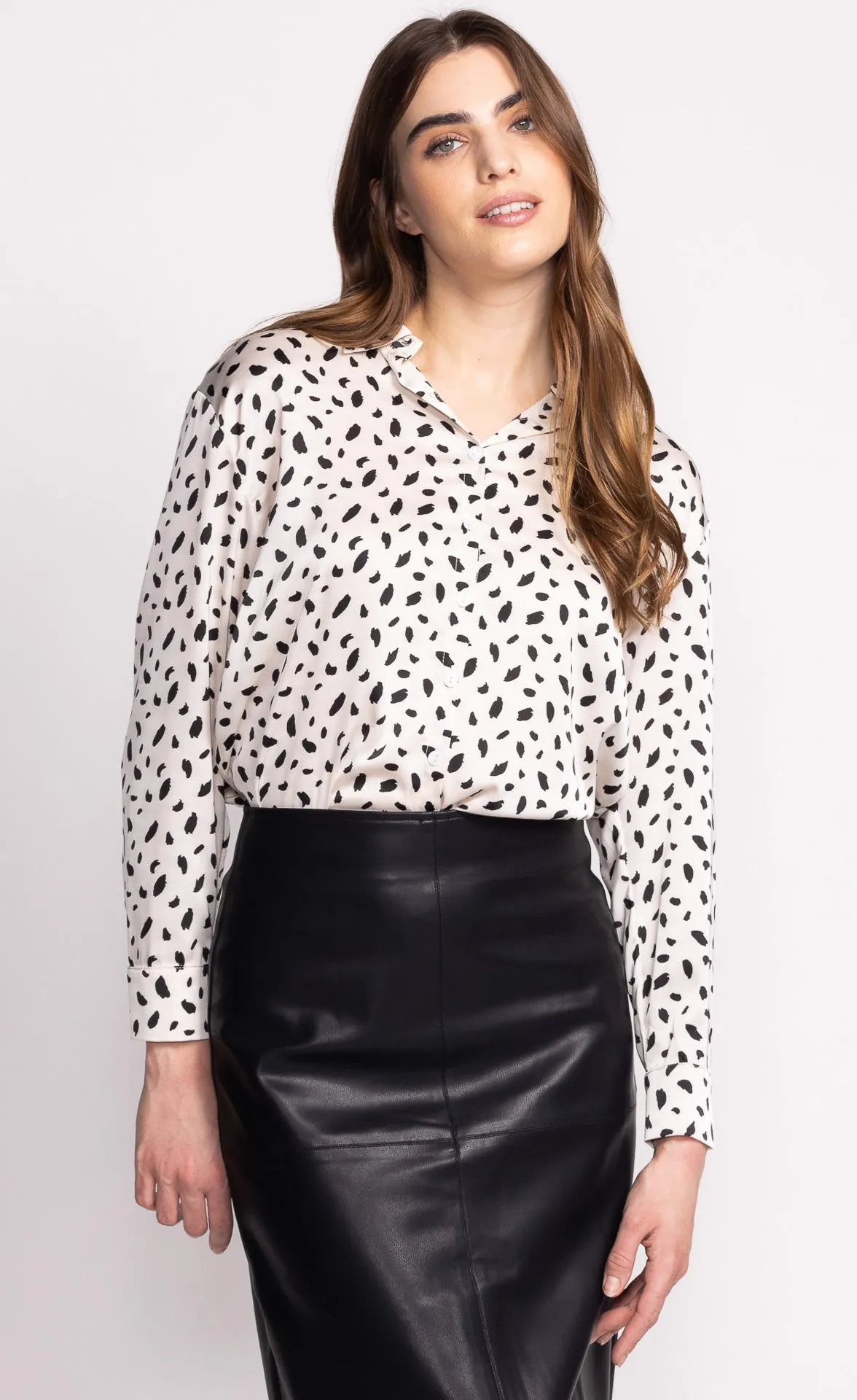 Satin Spotted Shirt