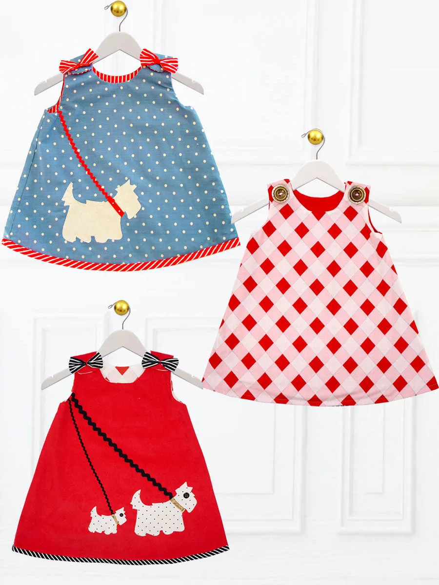 SCOTTIE - GIRLS Reversible Dress & Top Pattern