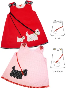 SCOTTIE - GIRLS Reversible Dress & Top Pattern