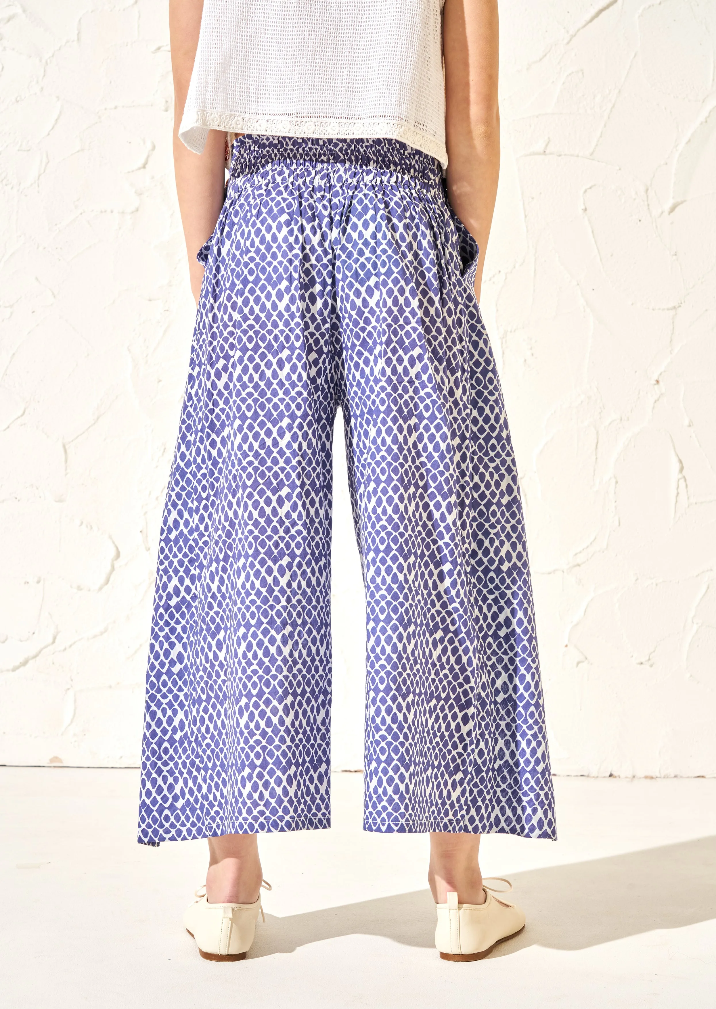 Stella Blue Print Wrap Trousers