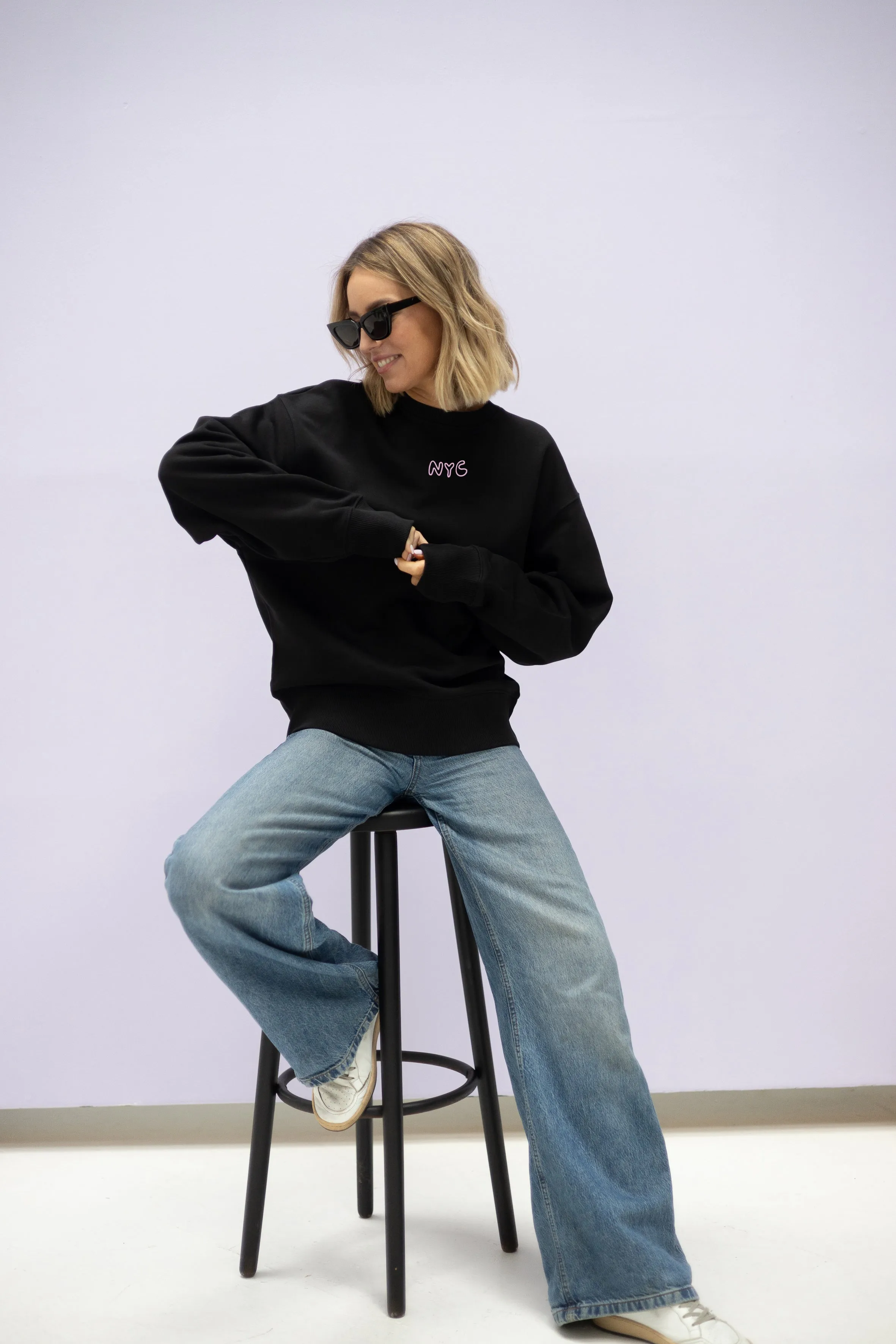 Sweater (Oversized) mit "NYC" Motiv