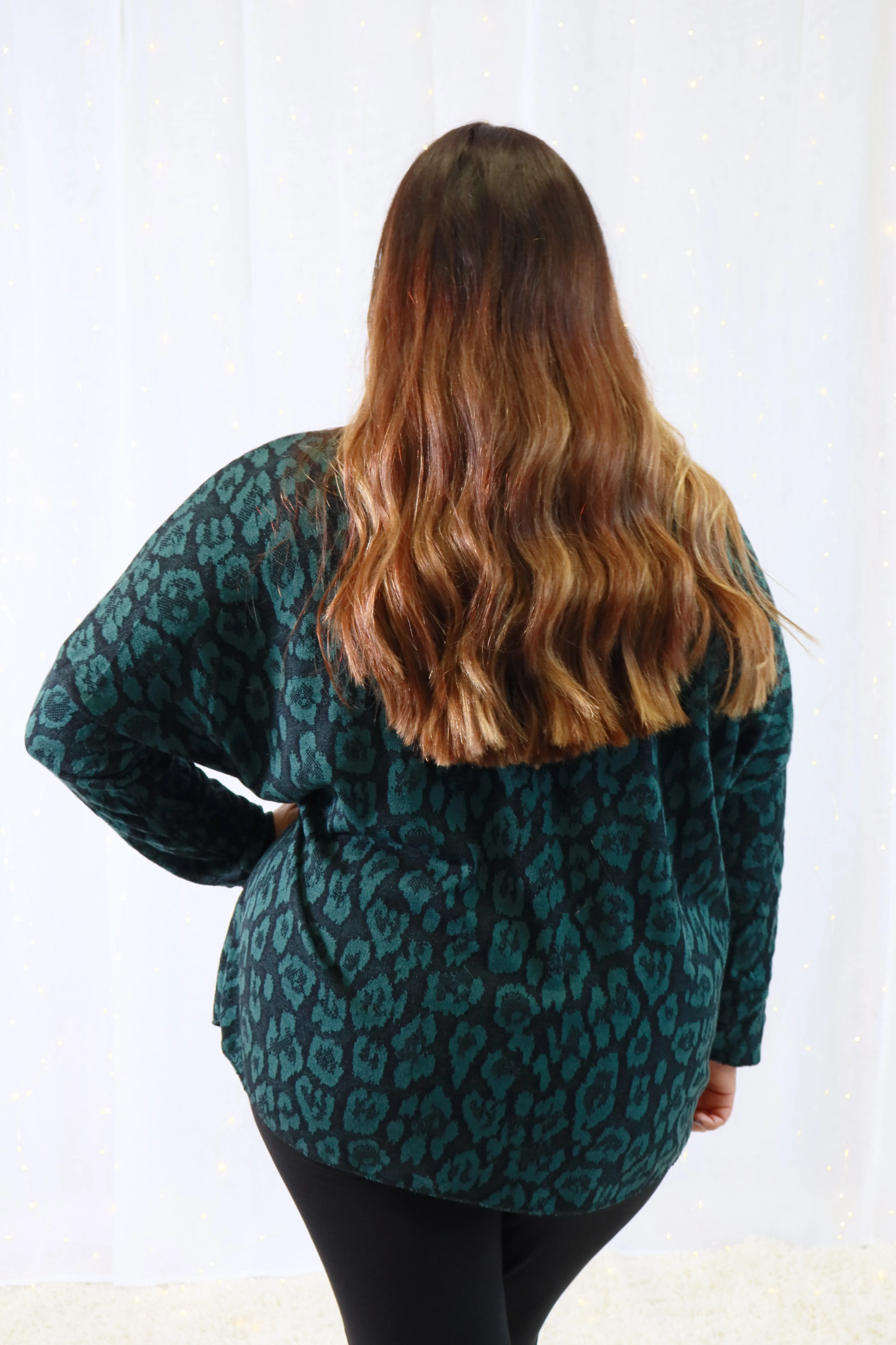 Tanya Leopard Print Top in Green