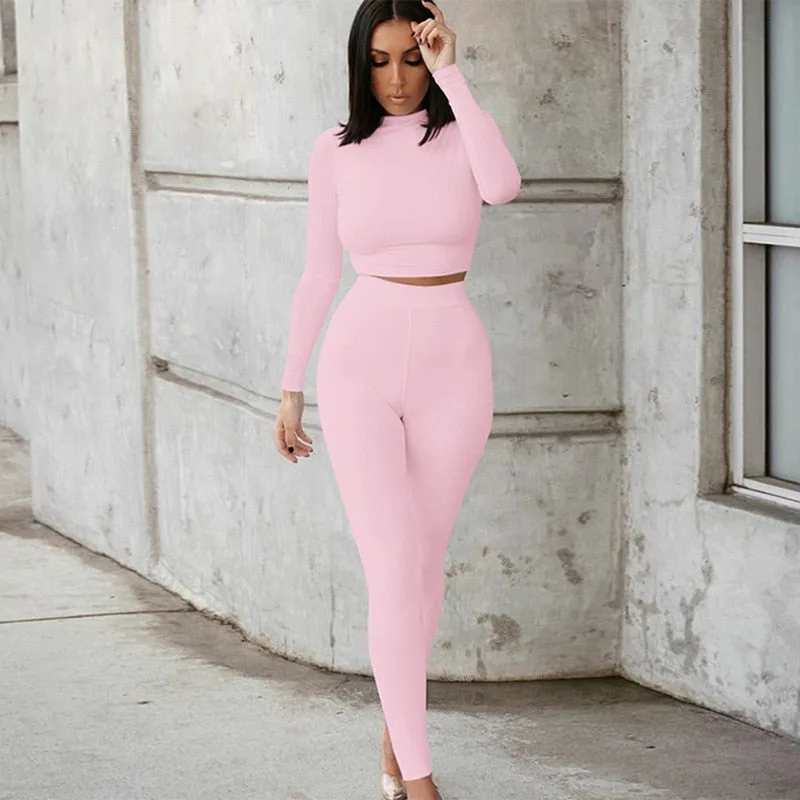 TEEK - Cropped Stretch 2 Piece Set | Various Styles