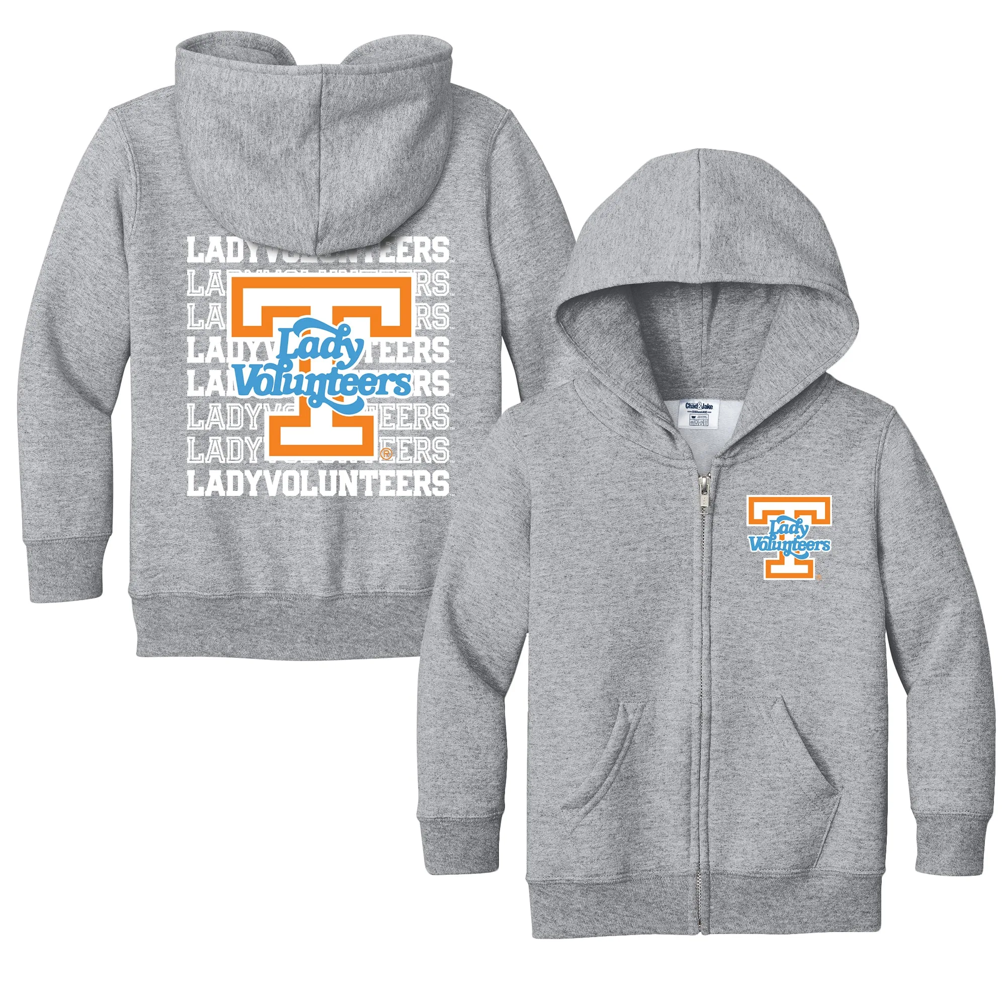 Tennessee Volunteers Lady Vols Retro Toddler Full-Zip Sweatshirt