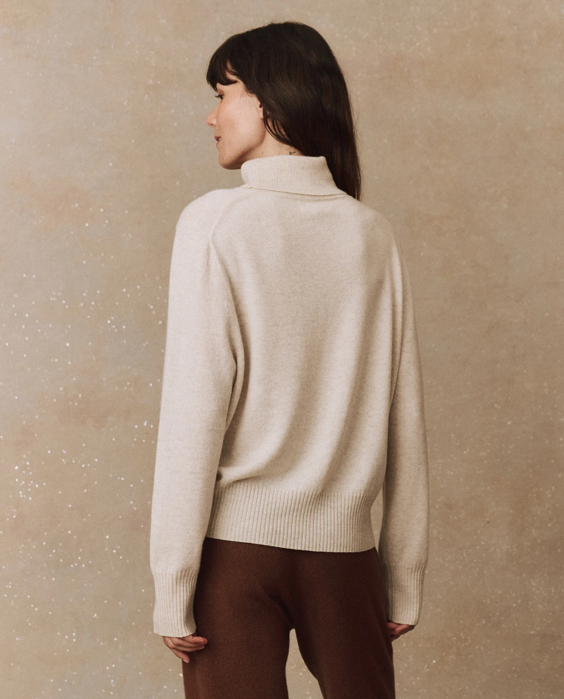 The Cashmere Turtleneck Sweater. -- Ivory