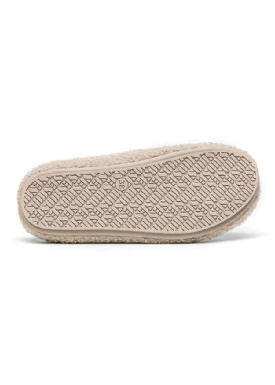 The Kush Indoor/Outdoor Sherpa Slides - Latte