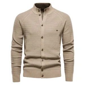 The Reuben Slim Fit Knitted Pullover Cardigan - Multiple Colors