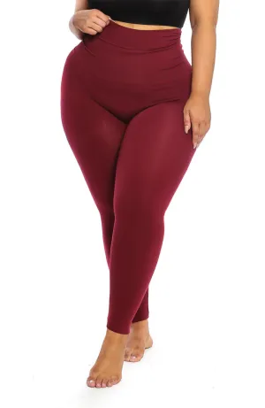 The Yoga Tummy Control Legging (burgundy)