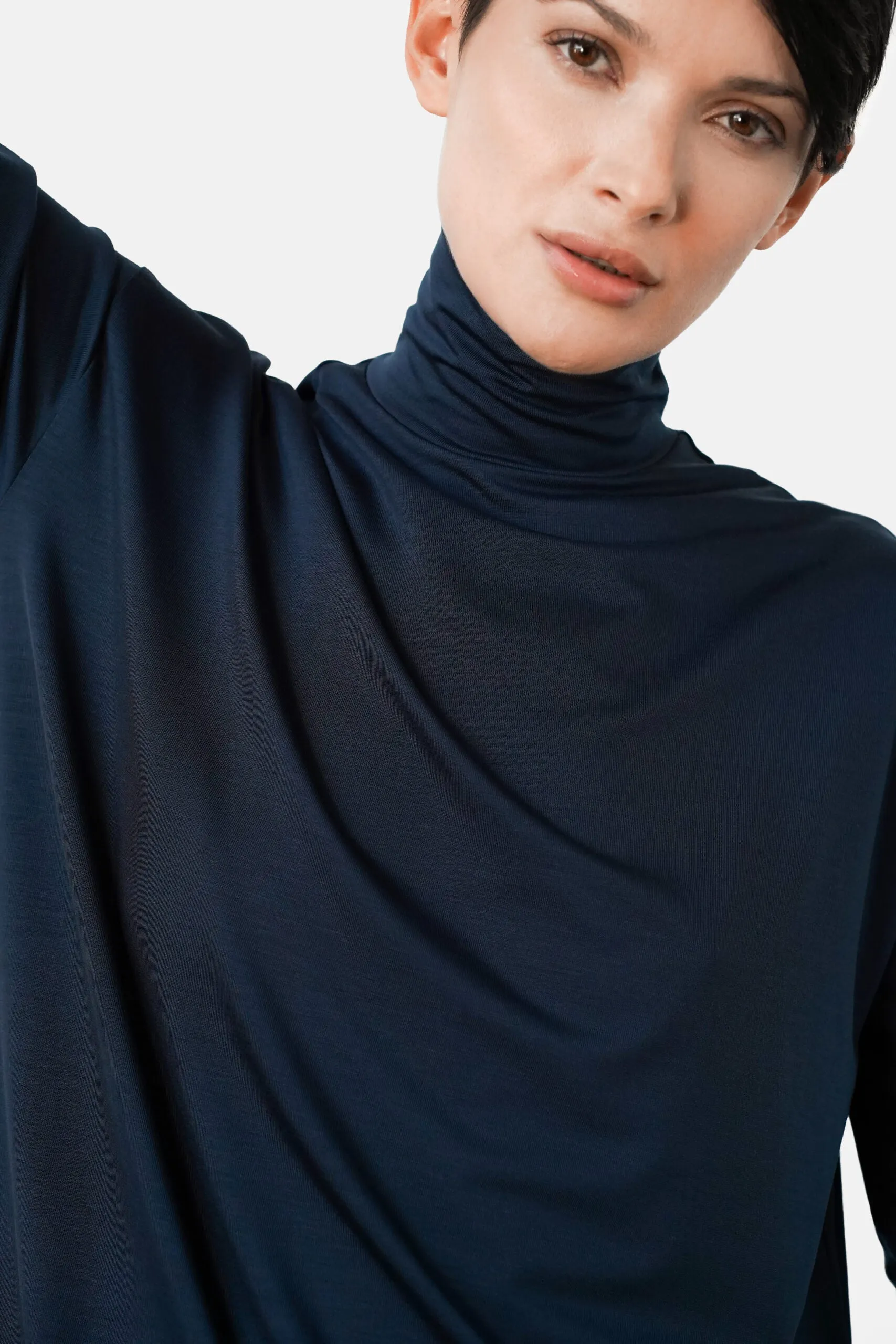 Tomasine Turtleneck Top Marine