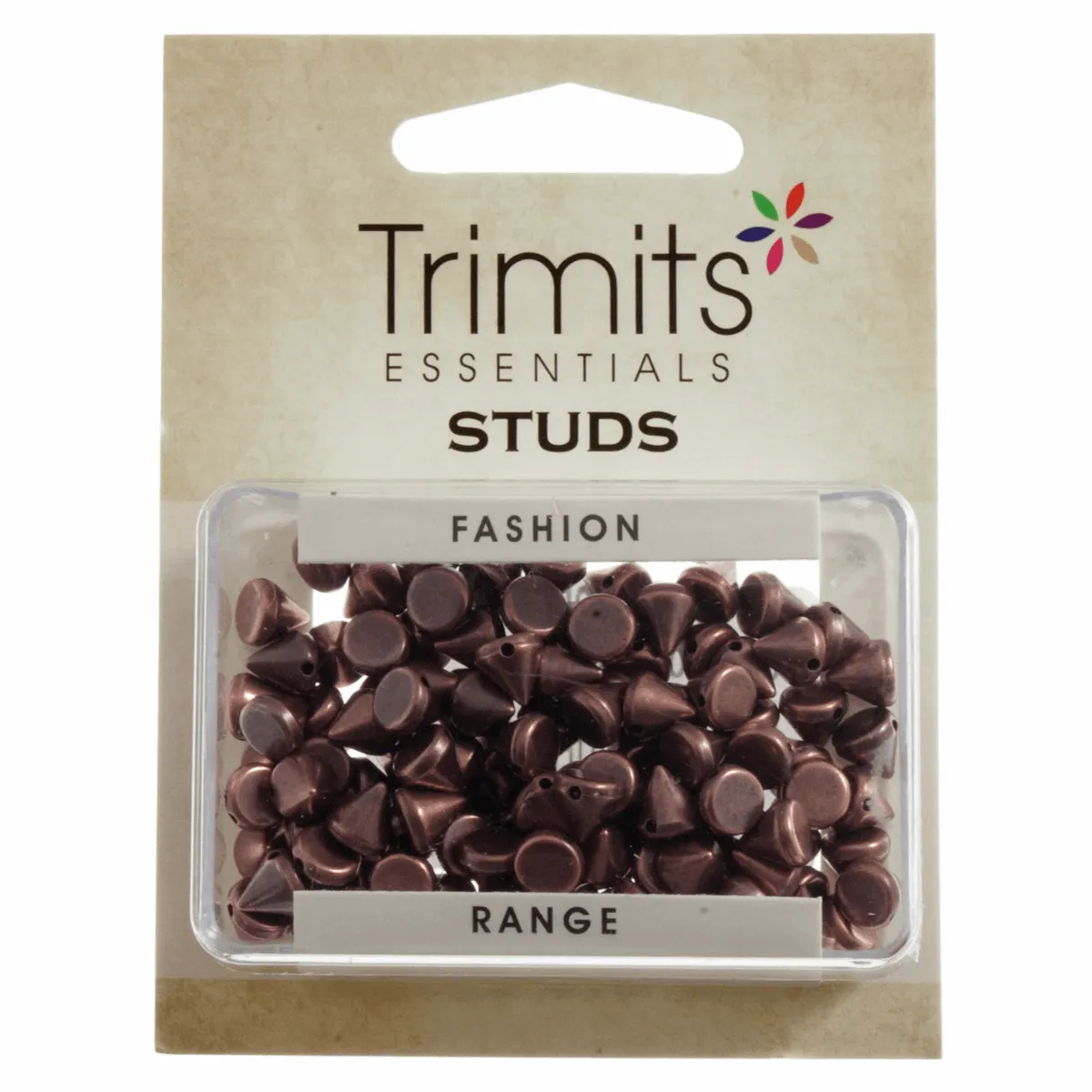 Trimits Copper Cone Sew-On Studs - 6mm (Pack of 120)