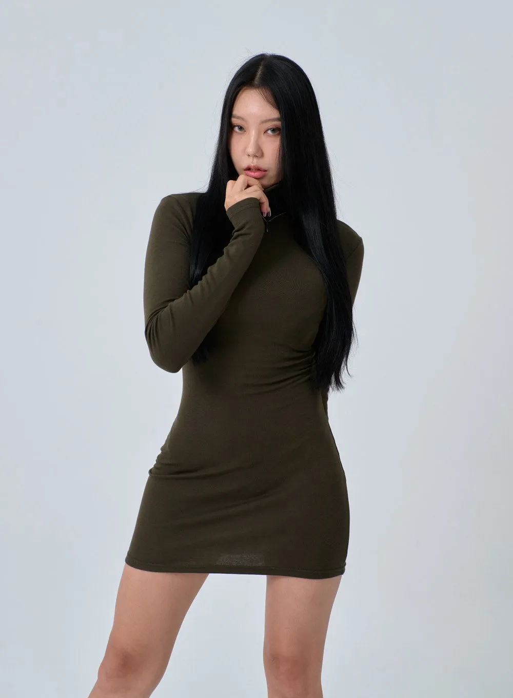 Turtleneck Mini Dress IN24