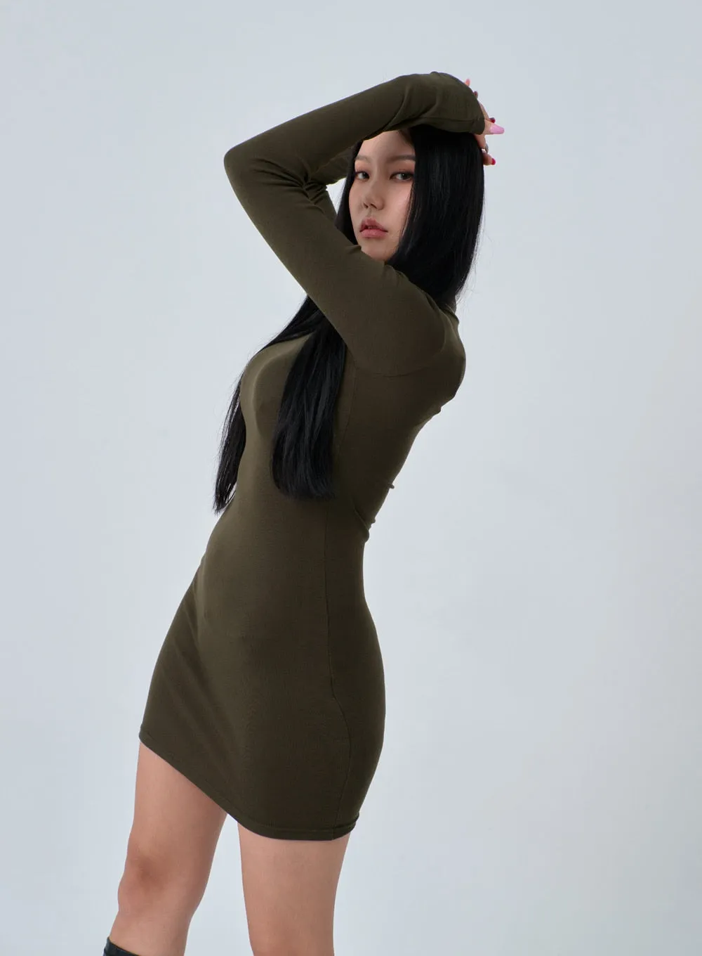 Turtleneck Mini Dress IN24