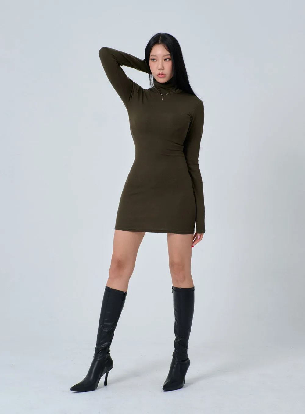 Turtleneck Mini Dress IN24