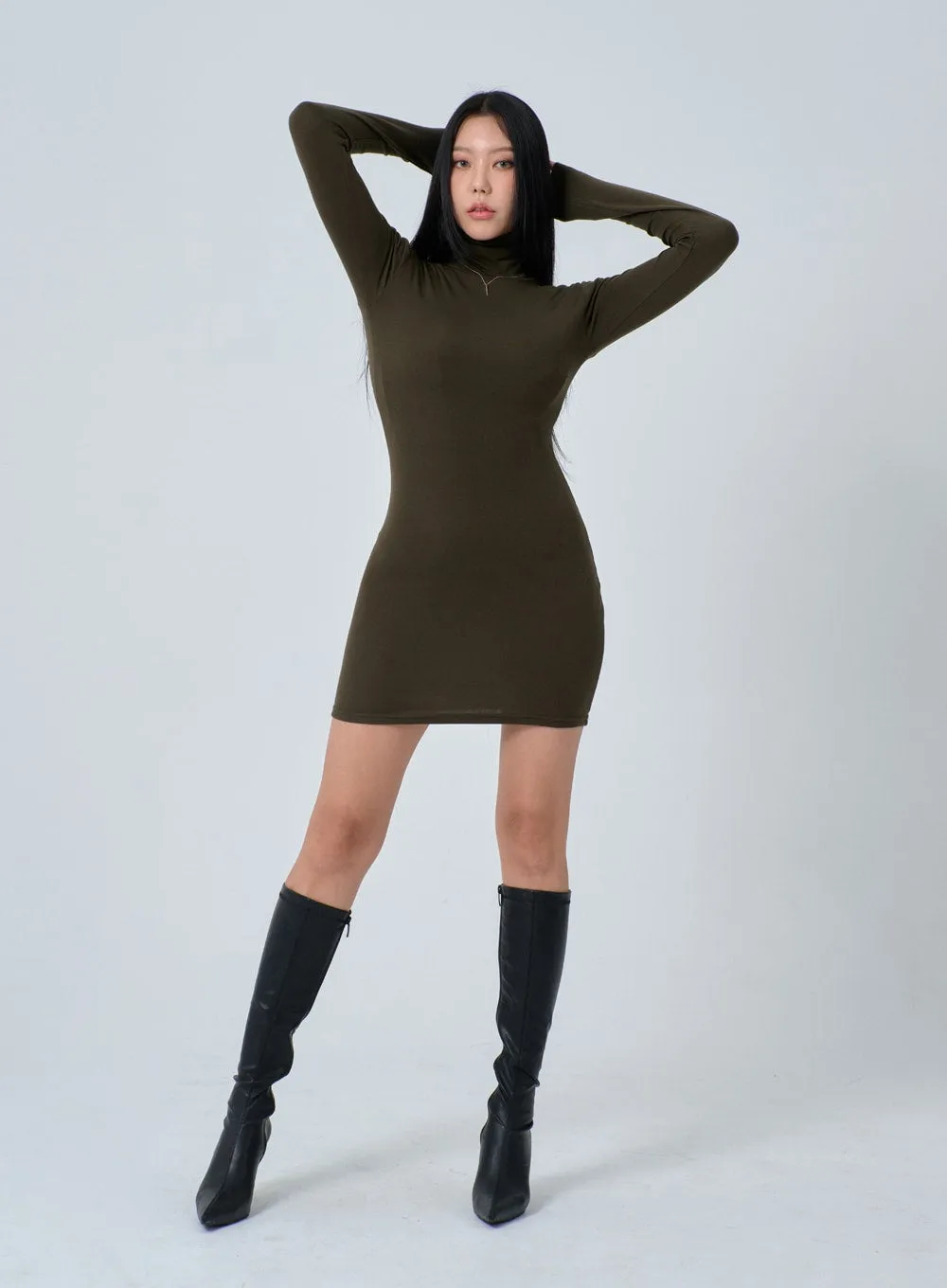 Turtleneck Mini Dress IN24