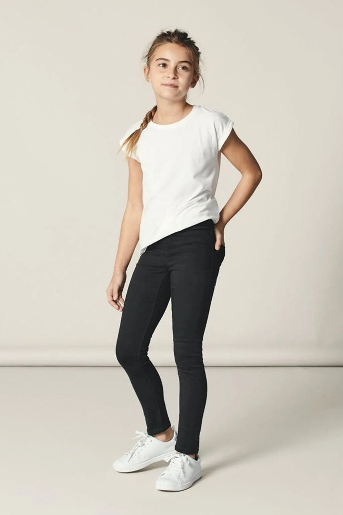 Twill Leggings - Black