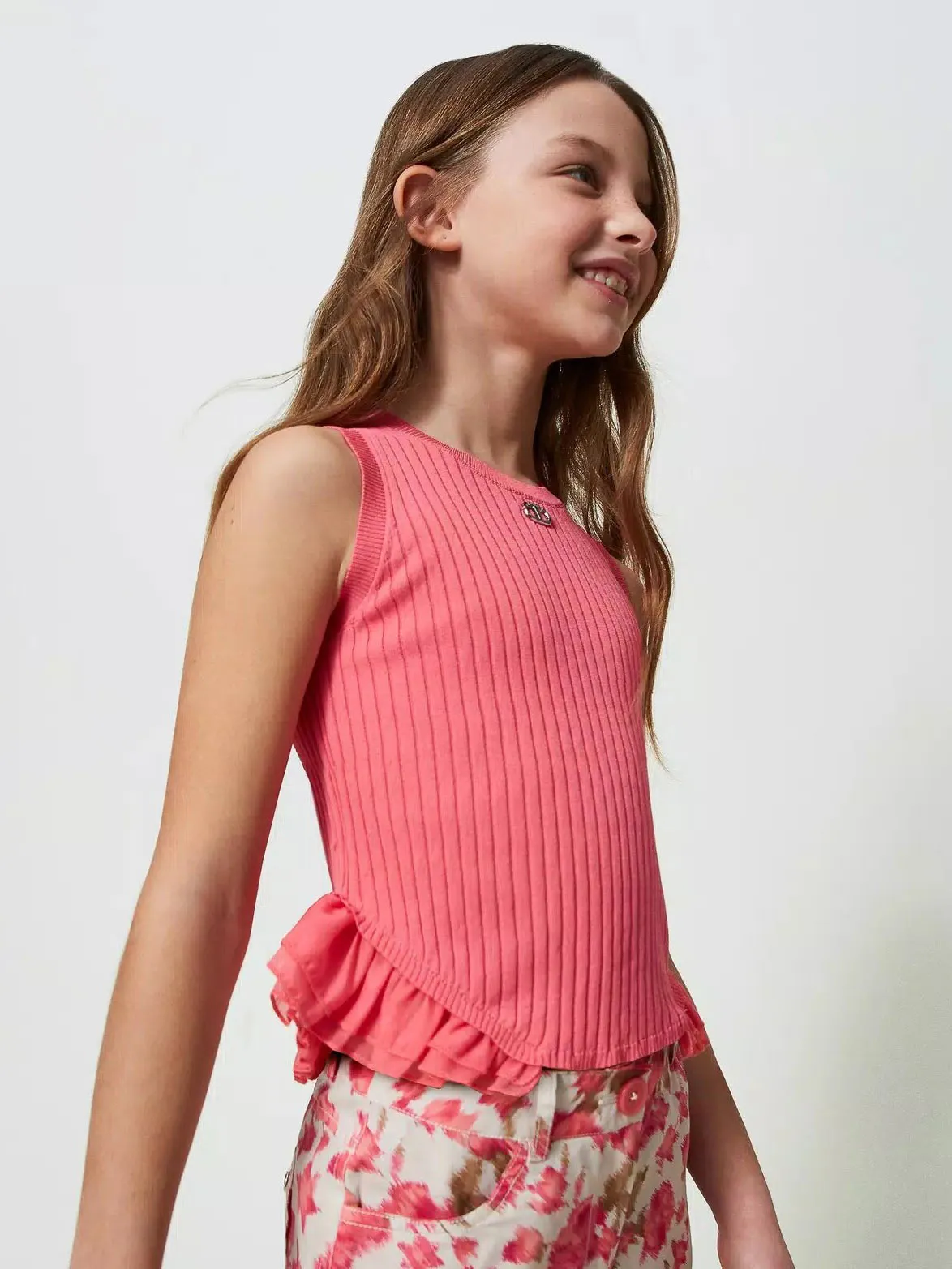 Twinset Girl's viscose sleeveless top