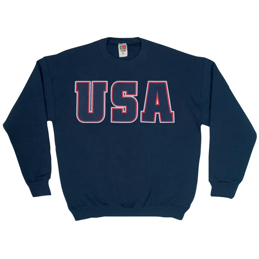 USA Flag Crewneck Sweatshirt