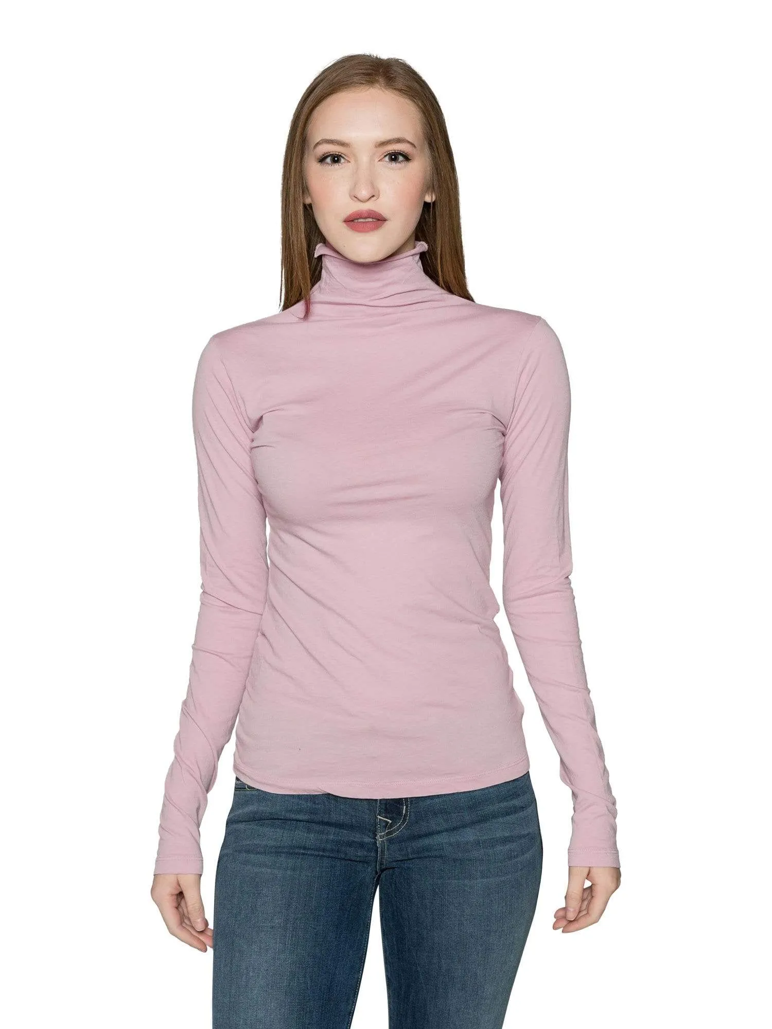 Velvet by Graham & Spencer Talisia05 Gauzy Whisper Turtleneck Top.