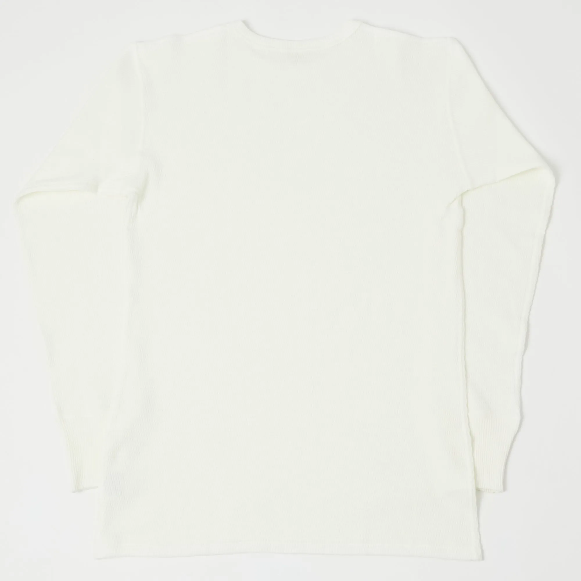 Warehouse & Co 5903 LS Waffle Knit Crew Neck Tee - Natural