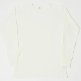 Warehouse & Co 5903 LS Waffle Knit Crew Neck Tee - Natural