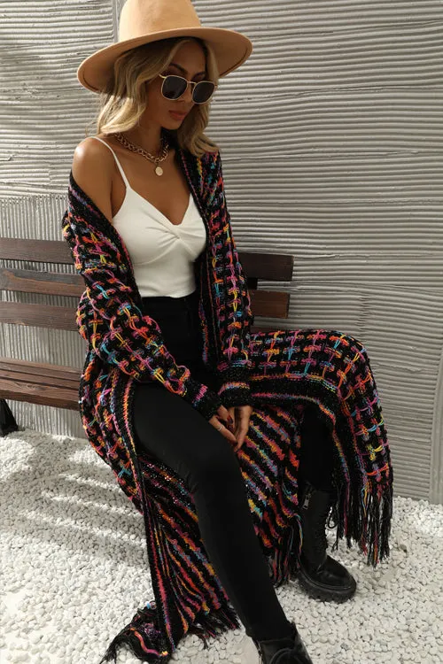 What You See Colorful Tassel Knit Cardigan - 3 Colors