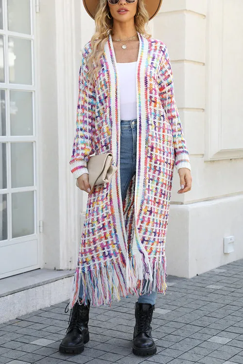 What You See Colorful Tassel Knit Cardigan - 3 Colors