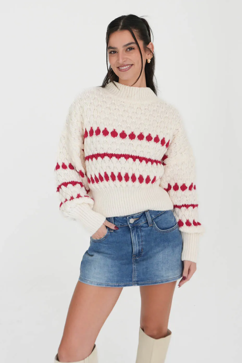 Winter Park Sweater in Red