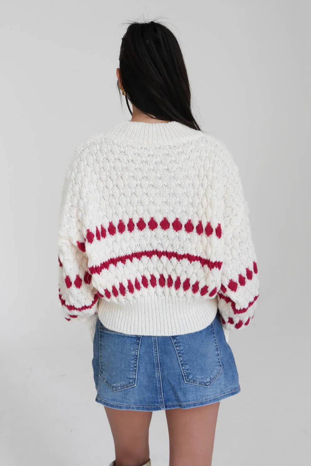 Winter Park Sweater in Red