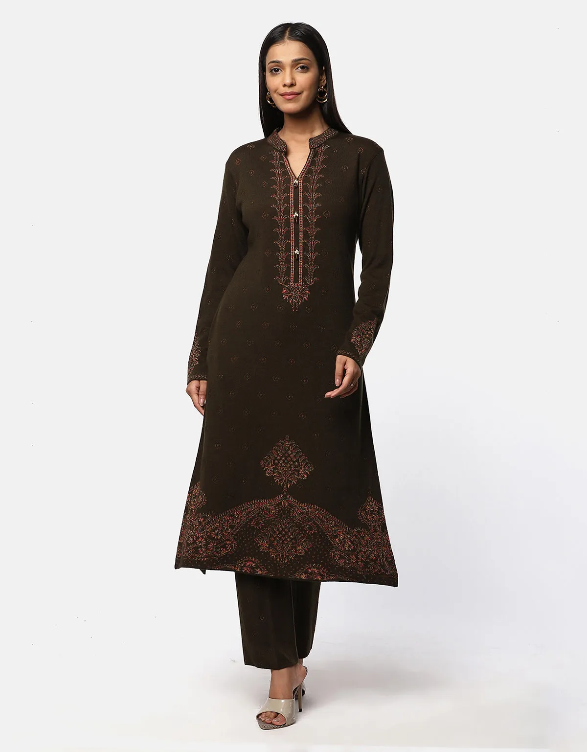 Winter Warm Designer Woolen Kurti For Women