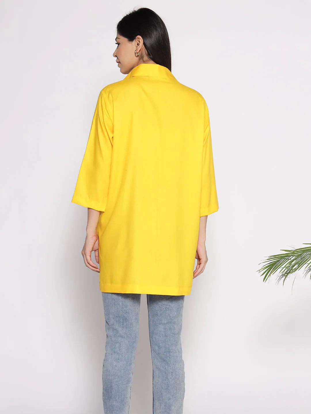 Yellow Rayon ShirtTop - Solros